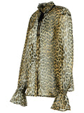 Ganni Leopard Print Viscose Shirt Women
