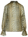 Ganni Leopard Print Viscose Shirt Women