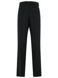 Versace Black Virgin Wool Blend Patalone Men