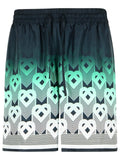 Casablanca Green Silk Bermuda Shorts Men