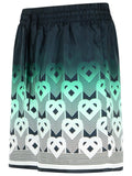 Casablanca Green Silk Bermuda Shorts Men