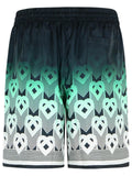 Casablanca Green Silk Bermuda Shorts Men