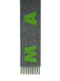 Marni Grey Mohair Blend Scarf With Fringes Men