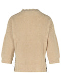 Marni Beige Mouliné Virgin Wool Sweater With 'Marni Mending' Embroidery Women
