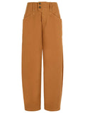 Isabel Marant 'Oumaya' Cotton Cognac Pants Women