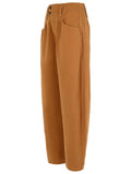 Isabel Marant 'Oumaya' Cotton Cognac Pants Women