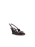 Jimmy Choo 'Belinda' Deep Merlot Leather Slingbacks Women