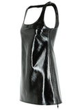 Courreges 'Reedition' Dress In Black Cotton Blend Women