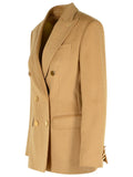 Max Mara 'Pesche' Beige Camel Blazer Women