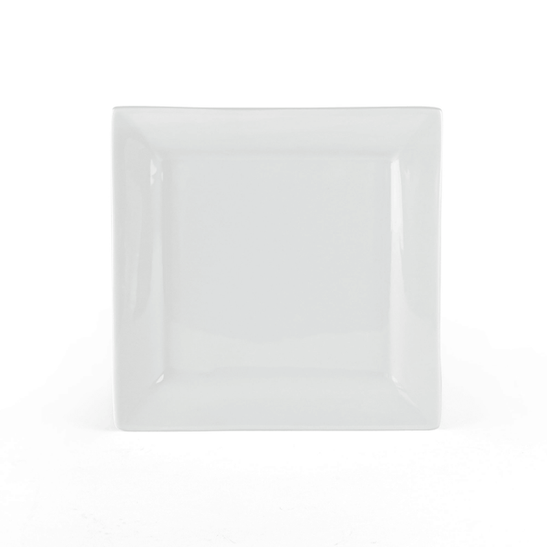 Better Homes & Gardens Square Porcelain Dinner Plates, White, Set of 6