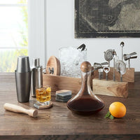 Better Homes & Gardens 4-Piece Wood and Stone Coaster Set