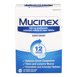 Mucinex Expectorant 12 Hour Chest Congestion Medicine, 100 ct