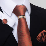 Multi Colored Striped Floral Mens Tie