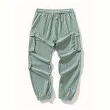 Corduroy Plus Size Mens Work Pants Ankle Tightening Trousers