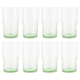 Better Homes & Gardens Clear Green Glass, Glassware, 8 Pack, 15 oz