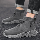 Plus Velvet Martin Boots Men's Tide High To Help British Style
