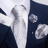 Men's Tie Suit Pocket Square Combo 8