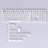 Crystal Jelly Side-engraved Keycaps For A 136-key Compact Full-size Keyboard
