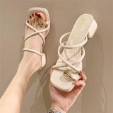 Womens Fashionable Versatile Flat Sandals