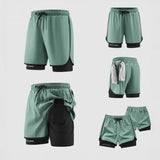 Casual All-match Two-piece Shorts For Sports Running And Fitness