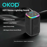 KP-562 Portable Mini Bluetooth Speaker Dual-Magnet Subwoofer RGB Lighting Wireless TF Card Support Hot-Selling Cross-Border Item