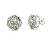 1.00ct Diamond Stud Earrings 10KT White Gold