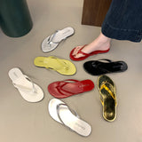 Womens Plus-size Flat Sandals For Spring And Summer