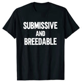 Obedient And Reproducible T-shirt Funny Humor Pure Cotton Neutral