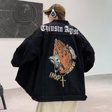 European And American High-street Washed Denim Jacket For Men Autumn Season