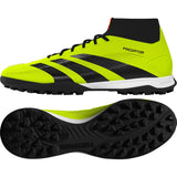 adidas Unisex Predator 24 League Turf Sneaker Team Solar Yellow/Black/Solar Red 9 US Men