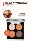 Flormar Color Palette Matte & Shimmer 4-Color Eyeshadow