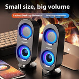 Computer Audio Desktop Speaker Subwoofer Wired Bluetooth Dual-use USB Interface