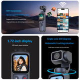 4K Camera Handheld Gimbal With Motion Stabilization And Face Recognition
