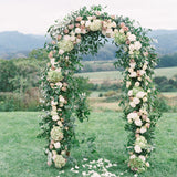78"H x 45"W Metal Garden Arch Trellis; Adjustable Arbor Trellis for Garden Climbing Plants Support or Wedding Decor
