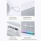 KP-845 Portable Outdoor Bluetooth Speaker Wireless Handheld Card-Compatible FM Radio RGB Lights Subwoofer In Stock