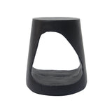 MGO Hollow Side Table with Wood-like Texture