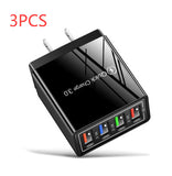 USB Charger Quick Charge 3.0 4 Phone Adapter For Tablet Portable Wall Mobile Charger Fast Charger