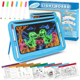 LED Light-Up Doodle Board – 9 Double-Sided Cards with Markers, Art Toy for Kids 3-8