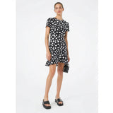 Michael Kors Petal Crepe Ruffle Dress, Size Small