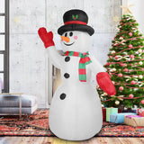 7.9ft Christmas Inflatable Giant Snowman Blow Up with LED Lights Hat Scarf