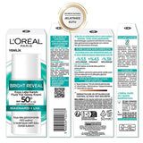 L'Oreal Paris Bright Reveal SPF 50+ Anti-Dark Spot Face Sunscreen - Lightweight, Non-Greasy Daily UV Protection for Sensitive Skin