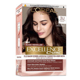 L'Oreal Paris Excellence Nude Dark Brown Hair Dye: Ammonia-Free Gray Coverage for All Skin Tones - Achieve Natural, Radiant Color at Home