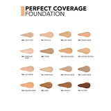 Flormar Perfect Coverage Foundation - Soft Beige (102) - Long-Lasting, SPF 15