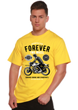 Forever Two Wheel Men's Bamboo Viscose/Organic Cotton Short Sleeve Graphic T-Shirt