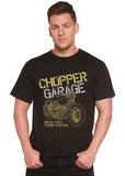 Chopper Garage Men's Bamboo Viscose/Organic Cotton Short Sleeve Graphic T-Shirt