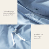 Kasentex Lightweight Duvet Cover Set - Breathable Bedding Set with Shams