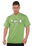 Halloween Cats Men's Bamboo Viscose/Organic Cotton Short Sleeve Graphic T-Shirt