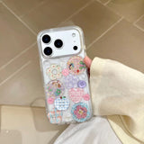 3D Epoxy Flower Button Phone Case