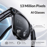 AI Smart Glasses, 1300 MP High Definition Camera, Anti Shake Shooting, Object Recognition Multi Functional Eyeglasses
