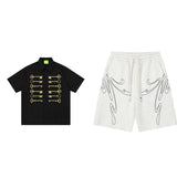 American-style Retro Loose-fit Short-sleeve T-shirt For Spring And Summer